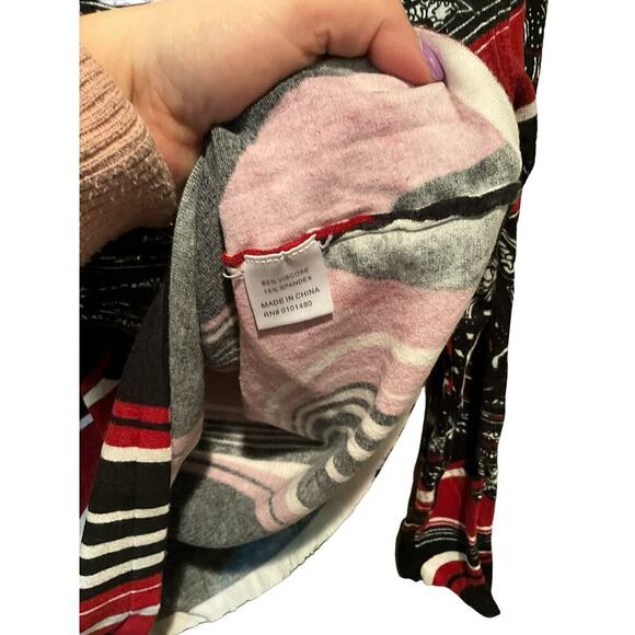 Pierri New York Cardigan Sweater Women's Medium Multicolor Abstract Print Sequin - Picture 3 of 4